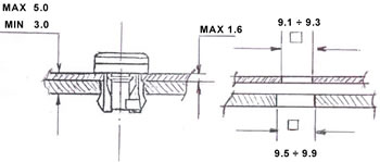 Plastic quarter turn drawing